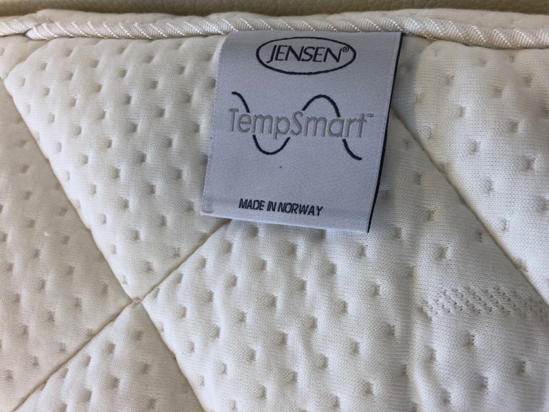 Jensen TempSmart Latex Topmadras 105 og 180x200 cm.